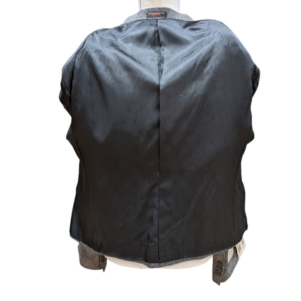 Habersham Mark Shale Women's 100% Wool Grey Single Button Blazer Size 16 NWT - Picture 8 of 11
